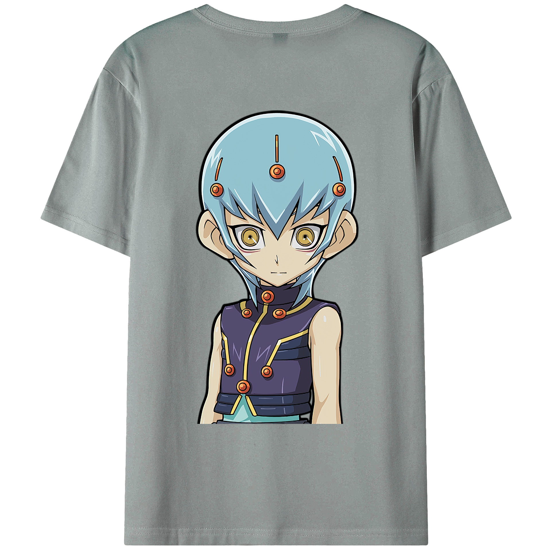 （画像用） 遊☆戯☆王 Yu-Gi-Oh! 綿100％ メンズ半袖Tシャツ（バックプリント） 通気性